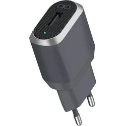 Force Power Netzteil 2.4A FastCharge Grau (12 W), USB Ladegerät, Grau
