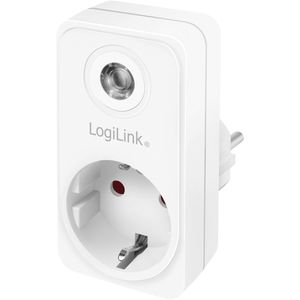LogiLink Steckdosenadapter PA0263, weiß, 1-fach Schuko bis 1000 Watt