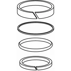 KWC Gleitring-/O-Ringset, zu Schwenkauslauf-Bad 531223