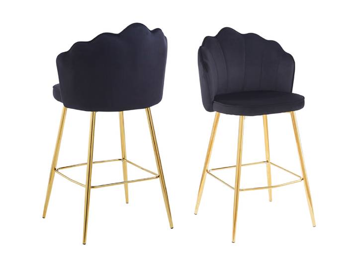 SalesFever Barhocker Muscheldesign 2er Set