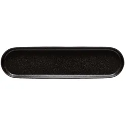 Costa Nova, Serviergeschirr, Notos Teller flach, oval, latitude black, Länge: 354 mm