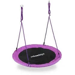 relaxdays Nestschaukel Ø 110 cm lila