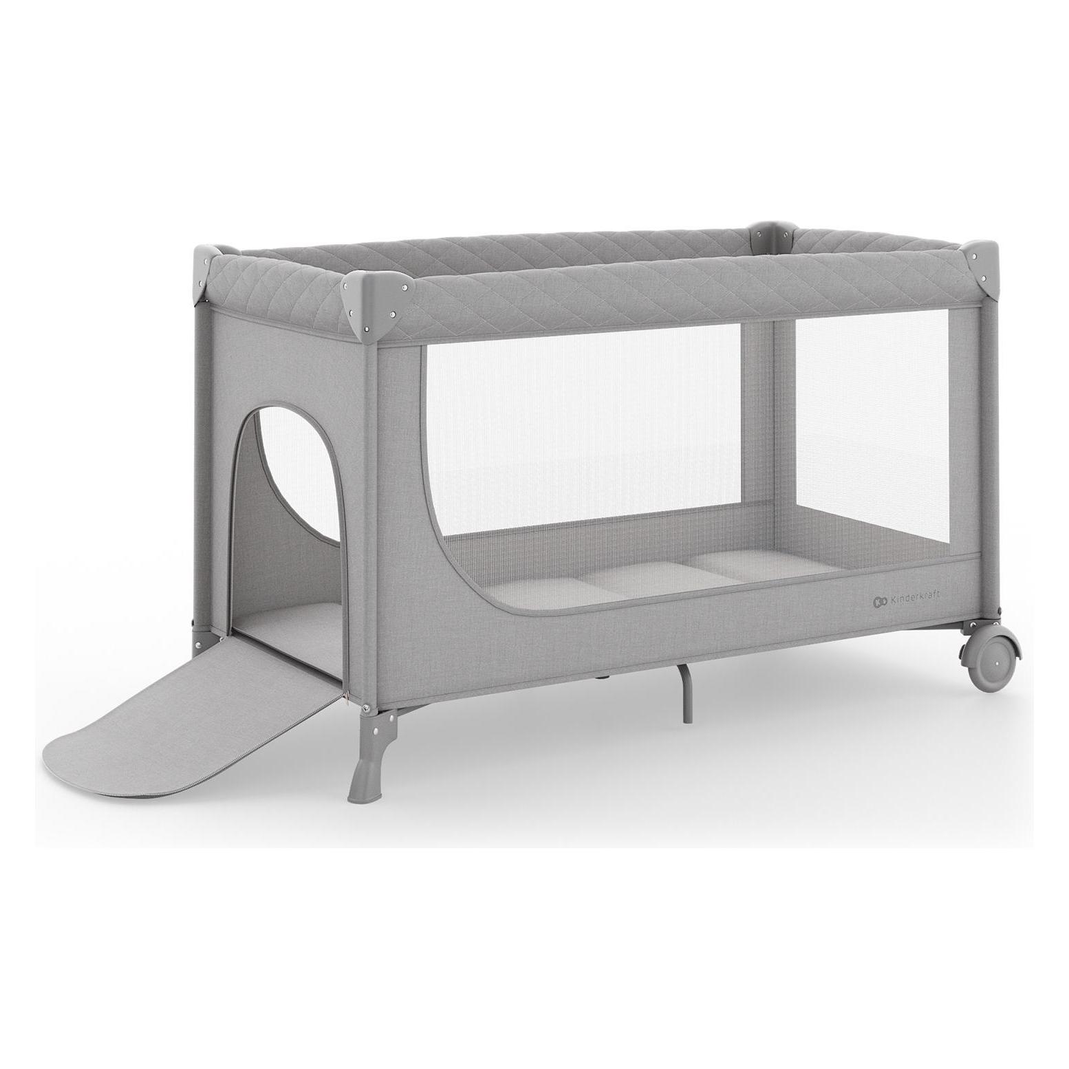 KinderKraft travel cot LEODY UP grey (62615357)