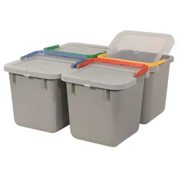 Numatic 6-Liter Eimer grau mit farbcodiertem Henkel (gelb)