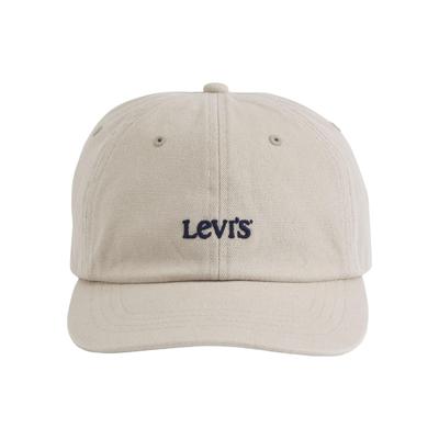 Baseball Cap LEVI'S "CLUB LOGO", Herren, chateau gray, Denim/Jeans, Baumwolle, Caps, mit Logostickerei