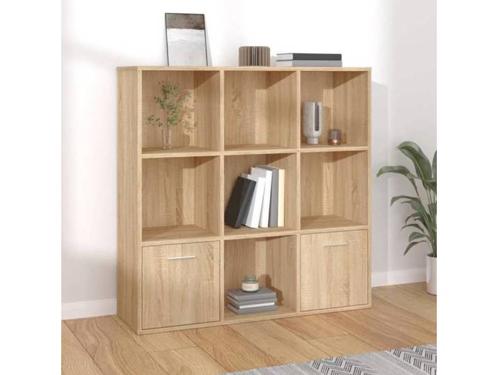 SALE 2026  Armoire étagère magazine Brun - Bibliothèque Chêne sonoma 98x30x98cm - Bois d'ingénierie PRO456463059