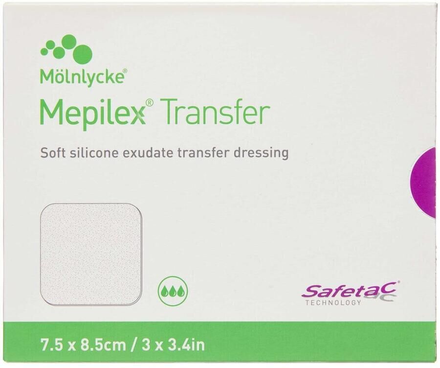 Mepilex Transfer 7,5 x 8,5cm 5 stk