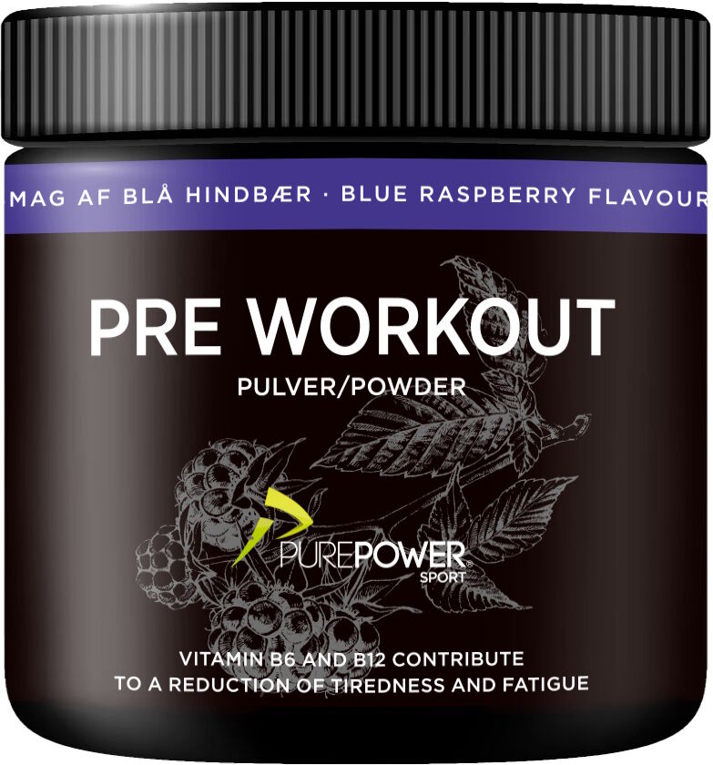 PurePower Pure Power PWO Powder Blue Raspberry Kosttilskud 300 g