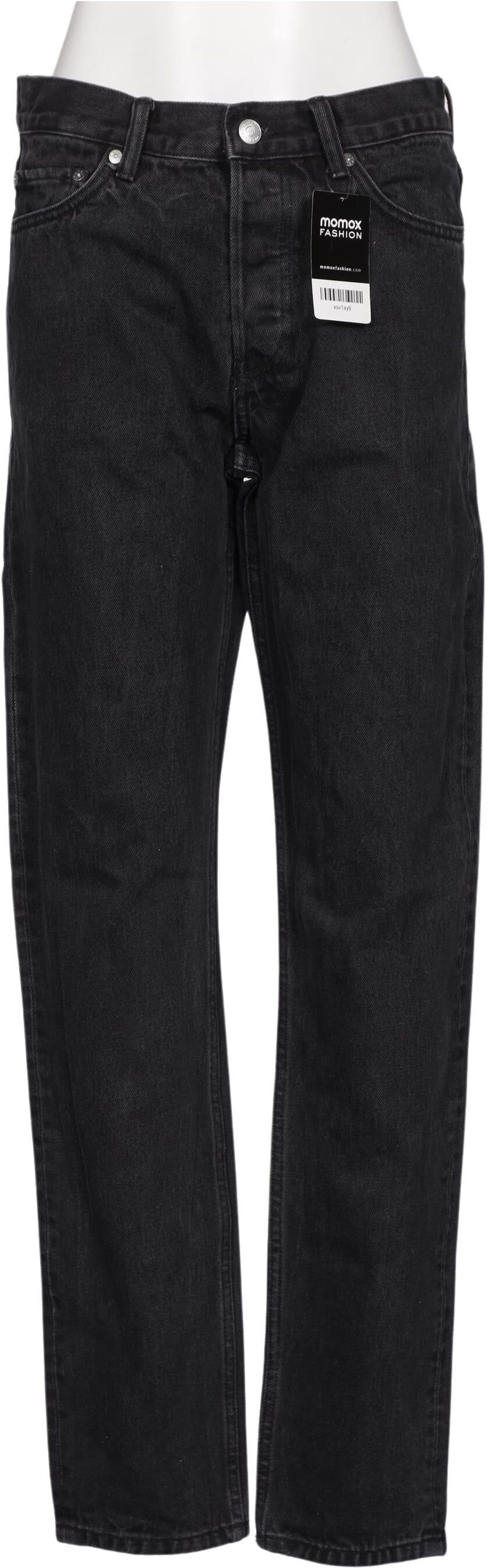 Weekday Damen Jeans, Schwarz, Gr. W28, Baumwolle - Second Hand
