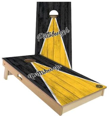 Skip's Garage Pittsburgh Football Outdoor Cornhole Board Set