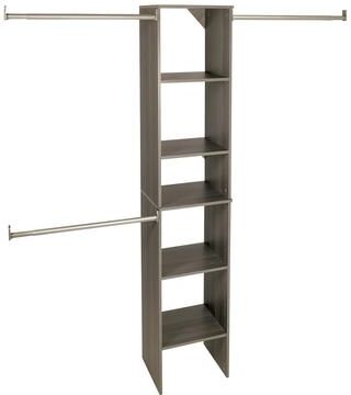 ClosetMaid SuiteSymphony 16-inch Wide Tower Starter Closet Organizer
