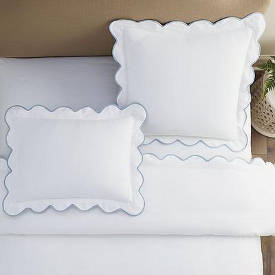 Emma Scalloped Sham - Sage Standard - Ballard Designs