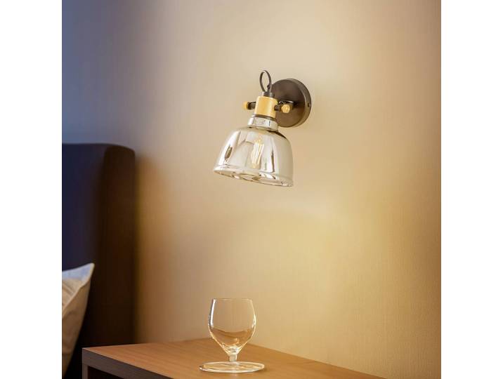 Wandleuchte Amalfi Nowodvorski Lighting, dimmbar, für Wohn- / Esszimmer, Glas, Industrielles Design