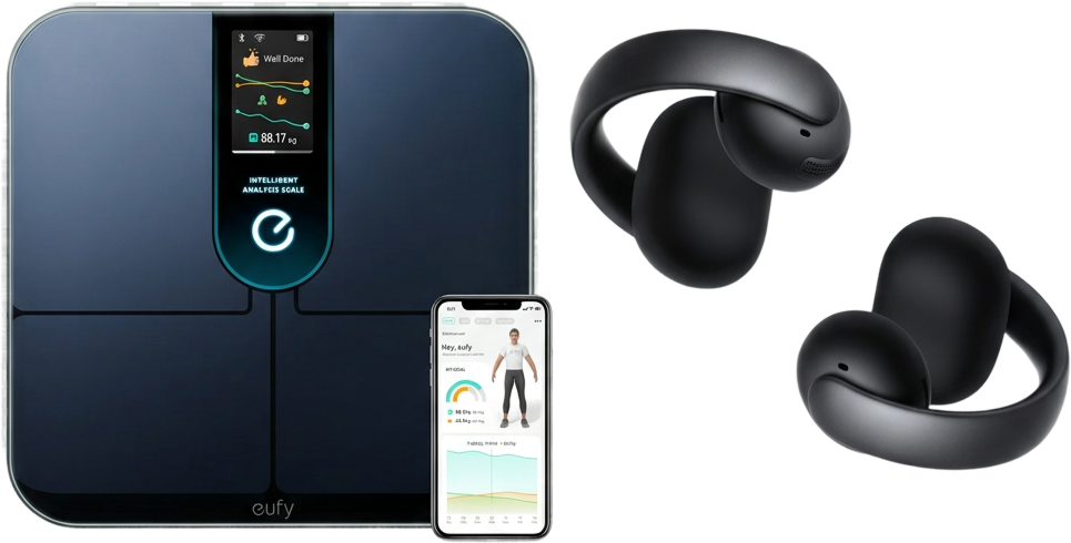 eufy Smart Scale P3 with soundcore AeroClip