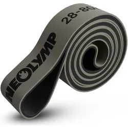 NEOLYMP Resistance Bands aus doppelbeschichtetem Naturlatex, Größe 103 x 6,4 cm in Grau 5