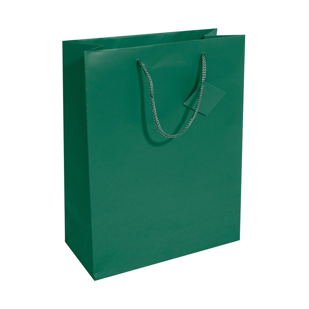 SIGEL 5 Geschenktaschen grün 26,0 x 33,0 cm