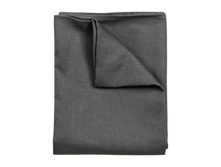 Scandi Living Nappe en lin Clean 145x350 cm Charcoal