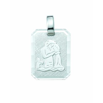 Sternzeichenanhänger ADELIA´S "Sternzeichen Anhänger Wassermann 925 Silber", silber, Schmuckanhänger, Damen, Wassermann, Silber 925 (Sterlingsilber), Silberanhänger Wassermann