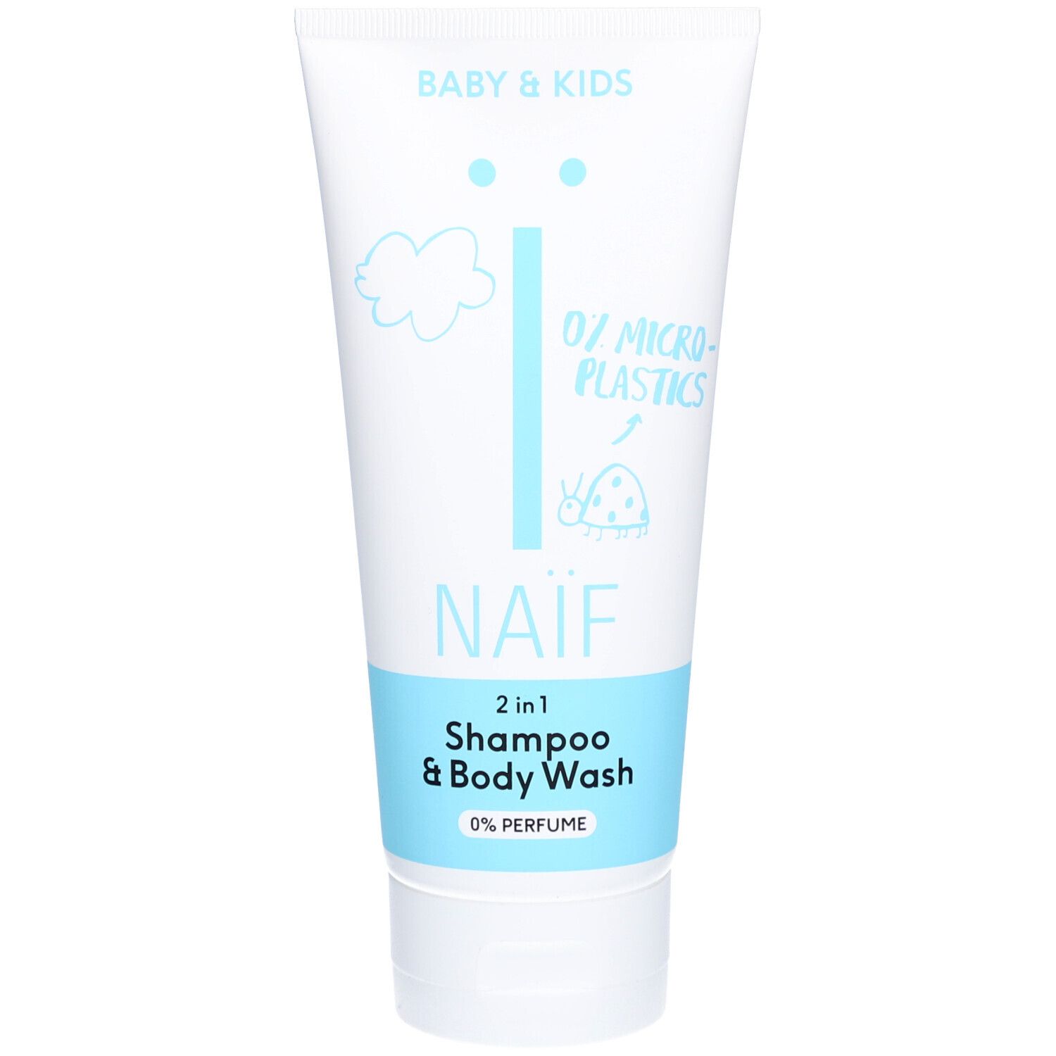 Naïf 2 in 1 Shampoo & Body Wash 0% perfume 200ml 200 ml