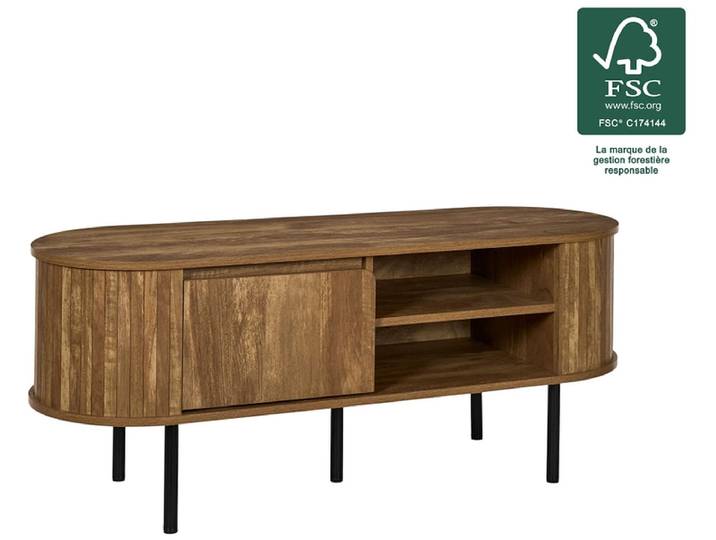 HOME DECO FACTORY TV-Möbel HERITAGE 117cm rotbraun