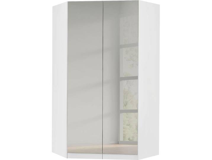 rauch Kleiderschrank Schrank Eckschrank Ankleide Garderobe CELLE Schenkelmass: 117x117 cm, Höhe 197/210 cm, optional mit Spiegel oder Hochglanzfront MADE IN GERMANY