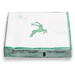 0324HWPS33 Grüner Hirsch, Servietten 3-lagig, 20 Stück 33x33cm