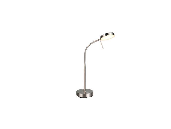 Akku-Tischleuchte, Nickelfarben, Metall, 14x45 cm, Farben fixierbar, Lampen & Leuchten, Innenbeleuchtung, Tischlampen, Akku-Tischlampen