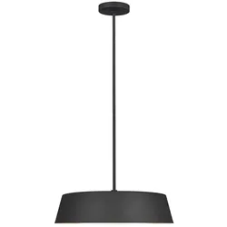 Pendellampe Deckenleuchte Hängelampe Stahl Glas Schwarz D 48,5cm Esszimmerlampe