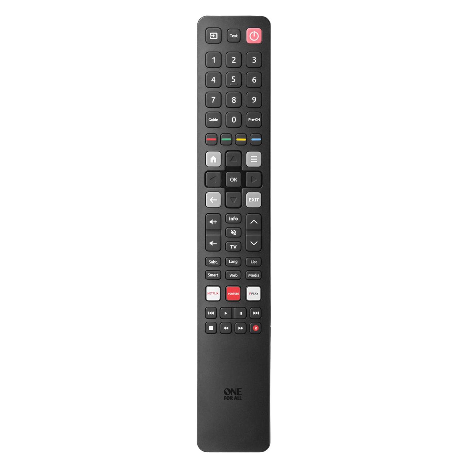 One for All Funktioniert mit allen gängigen TCL / Thomson TV-Geräten URC4922 (Gerätespezifische Fernbedienung, Infrarot) (URC4922)