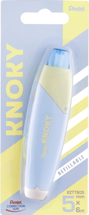 Pentel Korrekturroller KNOKY 5,0 mm blau/gelb