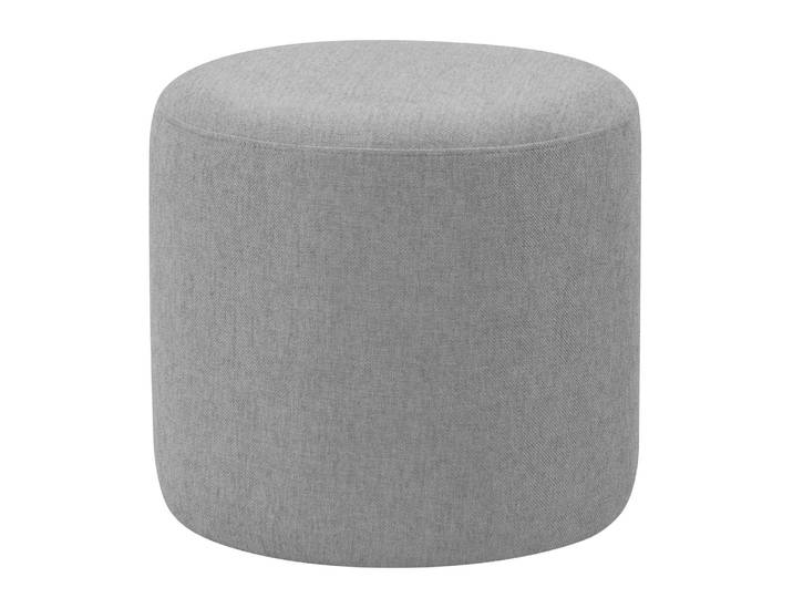 Polsterhocker Moulton 45 x 46cm Grau/Grau Strukturstoff Talta: Grau