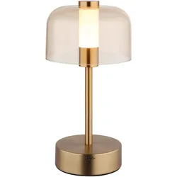 LED Tischlampe Tischleuchte Arbeitszimmerlampe Touchdimmer Gold Metall H 25 cm