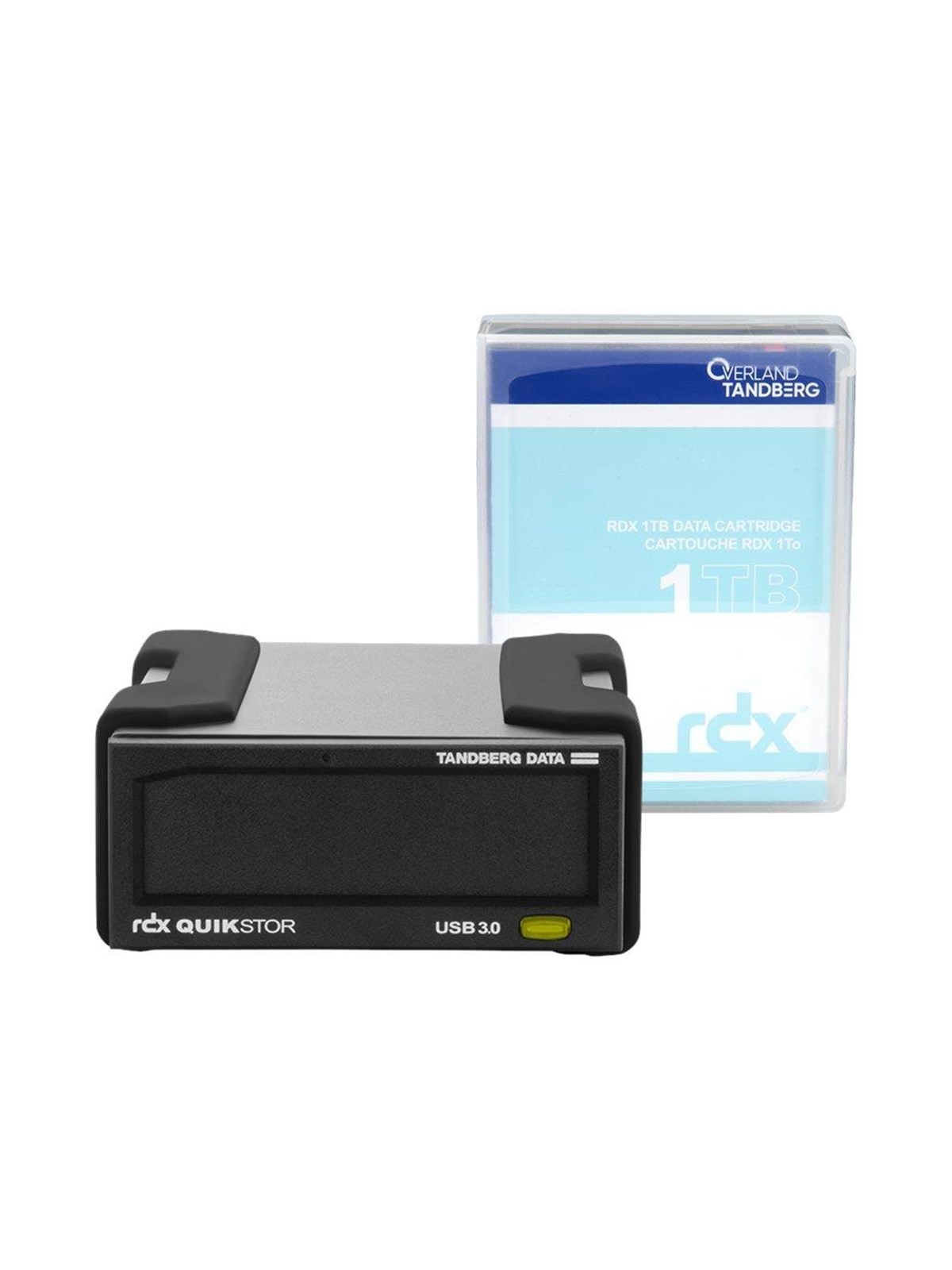 Tandberg Data Overland-Tandberg RDX QuikStor RDX drive - SuperSpeed USB 3.0 - external - with 1 TB Cartridge - Andere - USB 3.0 - Schwarz