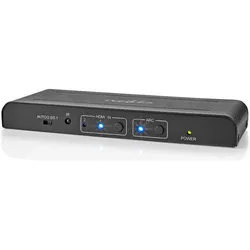 Nedis HDMI ™ Extractor HDMI™ Eingang TosLink Buchse / 2x HDMI™ Ausgang / 2x RCA / 3.5 mm Maxim, Switch Box