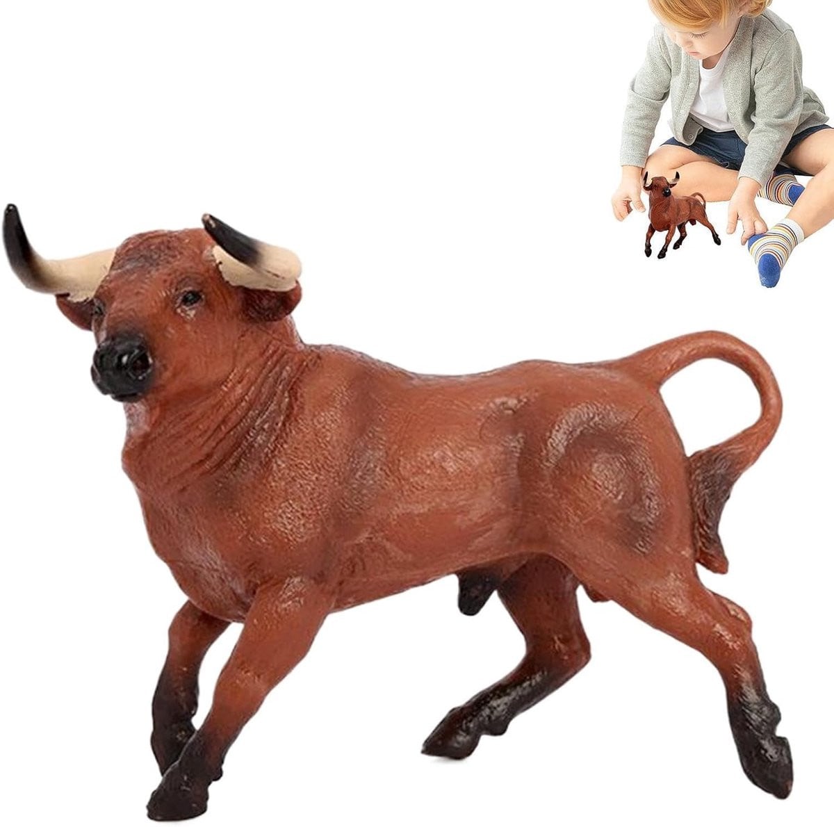 Realistische dierenfiguren decoratie voor op tafel, H 57 x B 13 x D 57 mm