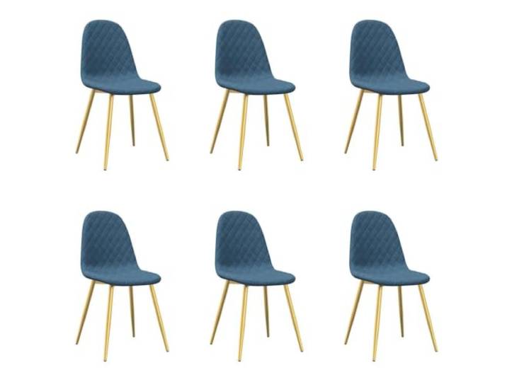 HKLGBVCR 6 Esszimmerstühle, Hellgrau, Samt Dicker Schaumstoff, goldene Chromfüße, maximale Belastung 110 kg, Esszimmer, Küche, Wohnzimmer