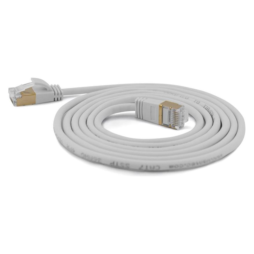 Wantec Extra dünnesCat.7 Rohkabel SSTP Patchkabel (S/FTP, CAT7, 1 m) (7187)