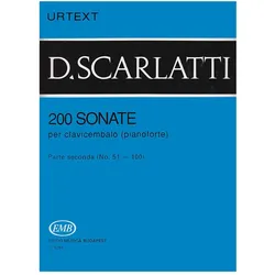200 Sonaten Band 2 (Nr.51-100). für Cembalo (Klavier), Fachbücher von Domenico Scarlatti