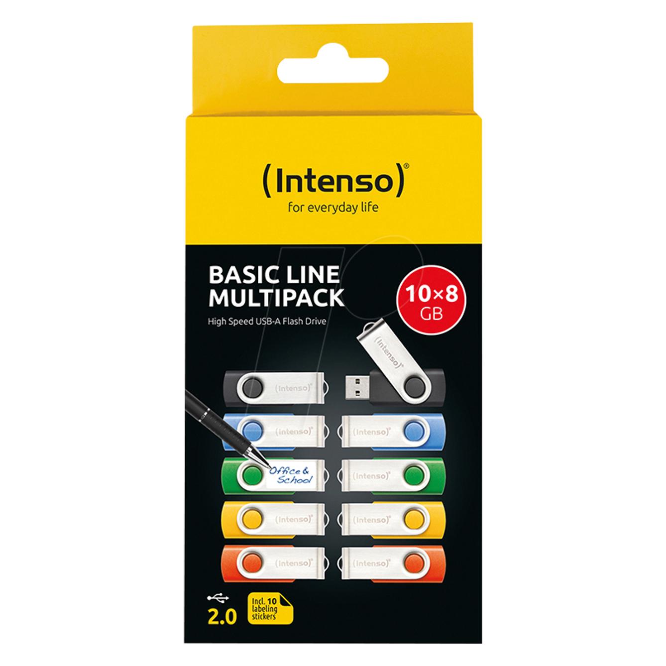 Intenso Basic Line 10er Pack (8 GB, USB-A) (3503561)