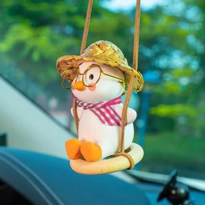 Uplift Treasures Cute Swing Duck Car Rearview Mirror Pendant f