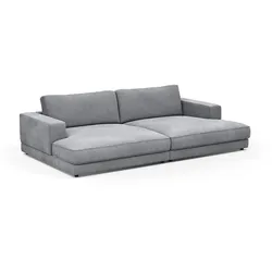 RAUM.FREUNDE Bigsofa Juni Stoff Light Grey
