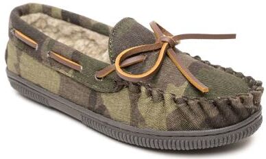 Minnetonka Pile Lined Hardsole - Boys 7 Toddler Green Slipper Medium