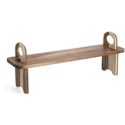 Servierbrett 59 x 16 cm Holz Braun