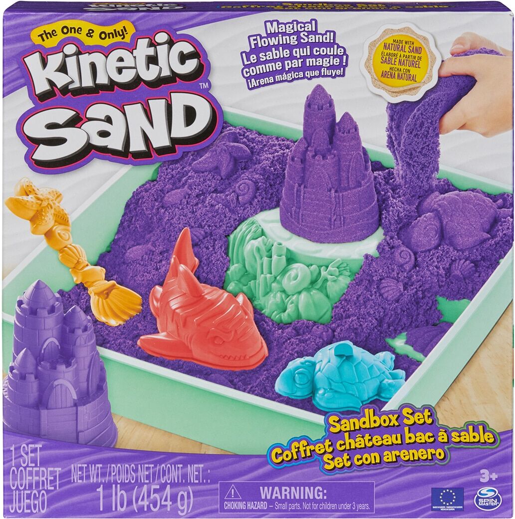 Kinetic Sand Set Sand Sandbox Morado .  niño