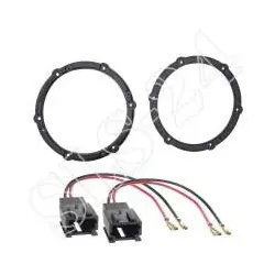 Lautsprecherringe Citroen C1 C4 / Peugeot 308 107 - 165 mm Adapterringe + Kab...
