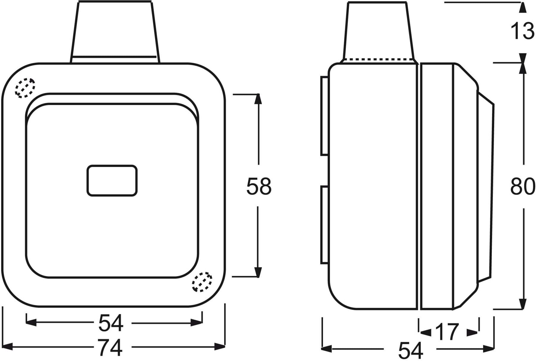 Busch-Jaeger Kontrollwechselschalter AP 2601/6 SKWDI (2CKA001084A0854)
