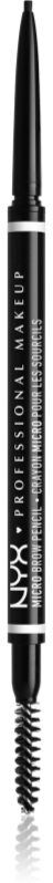 NYX Professional Makeup Micro Brow Pencil Øjenbrynsblyant Skygge 08 Black 0.09 g