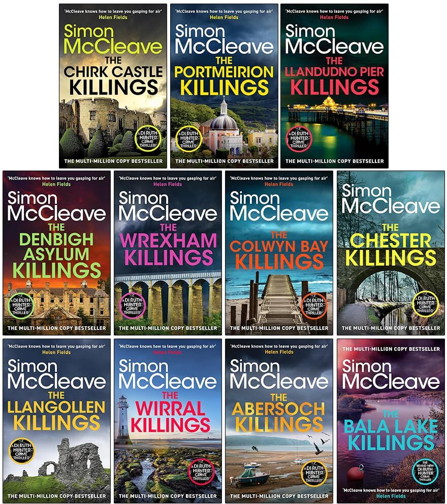 Canelo Crime ltd DI Ruth Hunter Series 12-22 Collection 11 Books Set By Simon McCleave (The Chirk Castle Killings, The Portmeirion, The Llandudno Pier, The Denbigh Asy