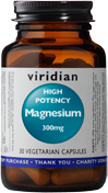Viridian High Potency Magnesium 300 mg 30 Vegetarian Capsules