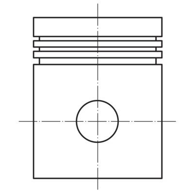 MAHLE Kolben 0122100 für Opel